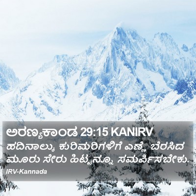 ಅರಣ್ಯಕಾಂಡ 29:15 KANIRV Bible Verse Image