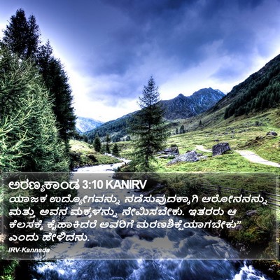 ಅರಣ್ಯಕಾಂಡ 3:10 KANIRV Bible Verse Image