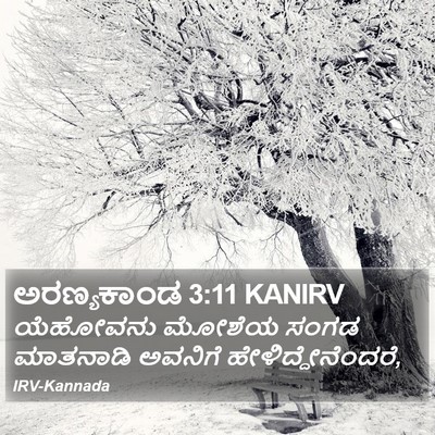 ಅರಣ್ಯಕಾಂಡ 3:11 KANIRV Bible Verse Image