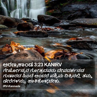 ಅರಣ್ಯಕಾಂಡ 3:23 KANIRV Bible Verse Image