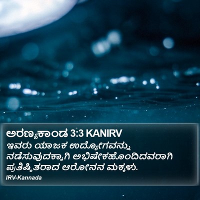 ಅರಣ್ಯಕಾಂಡ 3:3 KANIRV Bible Verse Image