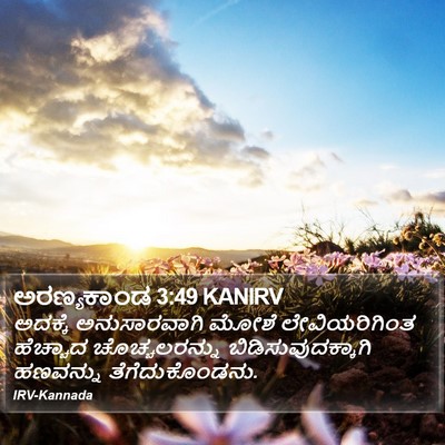 ಅರಣ್ಯಕಾಂಡ 3:49 KANIRV Bible Verse Image