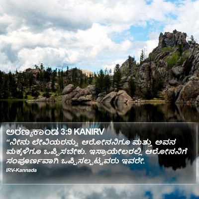 ಅರಣ್ಯಕಾಂಡ 3:9 KANIRV Bible Verse Image