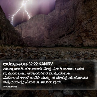 ಅರಣ್ಯಕಾಂಡ 32:22 KANIRV Bible Verse Image