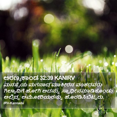 ಅರಣ್ಯಕಾಂಡ 32:39 KANIRV Bible Verse Image