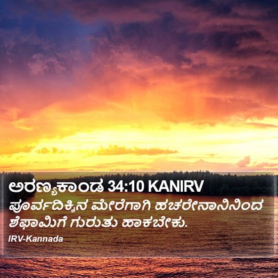 ಅರಣ್ಯಕಾಂಡ 34:10 KANIRV Bible Verse Image