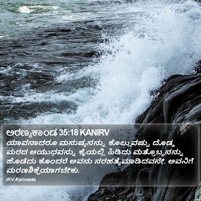ಅರಣ್ಯಕಾಂಡ 35:18 KANIRV Bible Verse Image