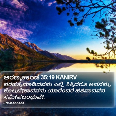 ಅರಣ್ಯಕಾಂಡ 35:19 KANIRV Bible Verse Image