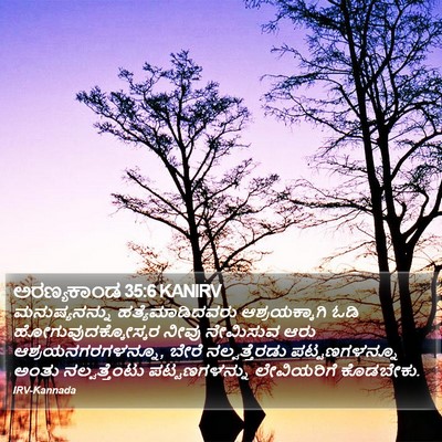 ಅರಣ್ಯಕಾಂಡ 35:6 KANIRV Bible Verse Image