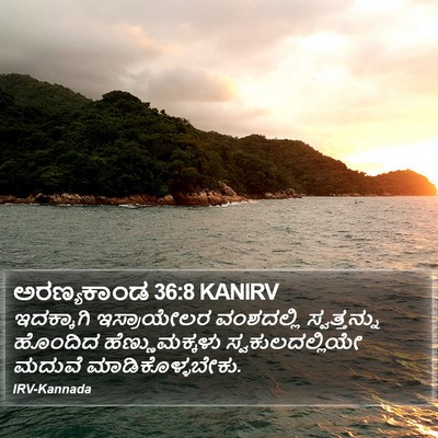 ಅರಣ್ಯಕಾಂಡ 36:8 KANIRV Bible Verse Image