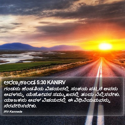 ಅರಣ್ಯಕಾಂಡ 5:30 KANIRV Bible Verse Image