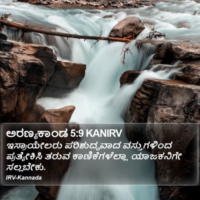 ಅರಣ್ಯಕಾಂಡ 5:9 KANIRV Bible Verse Image