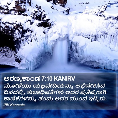 ಅರಣ್ಯಕಾಂಡ 7:10 KANIRV Bible Verse Image