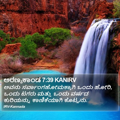 ಅರಣ್ಯಕಾಂಡ 7:39 KANIRV Bible Verse Image