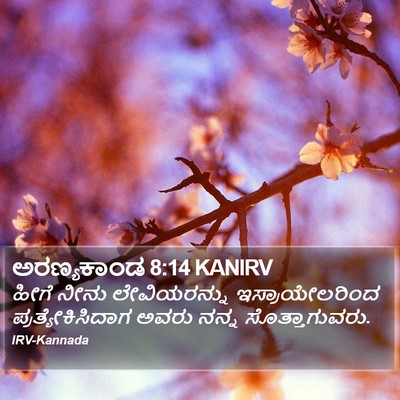 ಅರಣ್ಯಕಾಂಡ 8:14 KANIRV Bible Verse Image