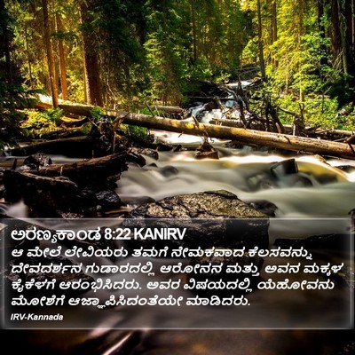 ಅರಣ್ಯಕಾಂಡ 8:22 KANIRV Bible Verse Image