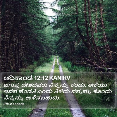 ಆದಿಕಾಂಡ 12:12 KANIRV Bible Verse Image