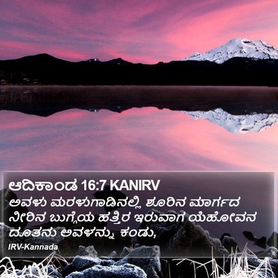 ಆದಿಕಾಂಡ 16:7 KANIRV Bible Verse Image