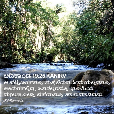 ಆದಿಕಾಂಡ 19:25 KANIRV Bible Verse Image