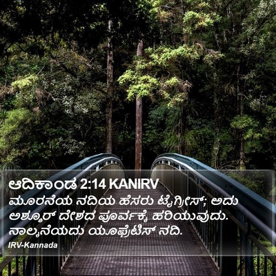 ಆದಿಕಾಂಡ 2:14 KANIRV Bible Verse Image