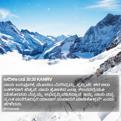 ಆದಿಕಾಂಡ 30:30 KANIRV Bible Verse Image