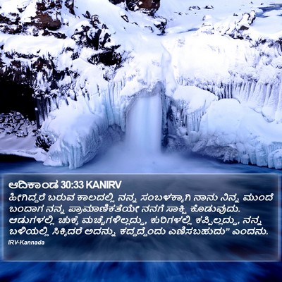 ಆದಿಕಾಂಡ 30:33 KANIRV Bible Verse Image