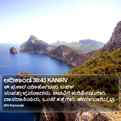 ಆದಿಕಾಂಡ 30:43 KANIRV Bible Verse Image