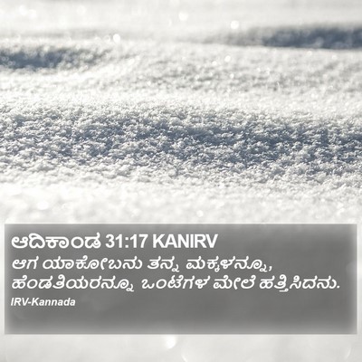 ಆದಿಕಾಂಡ 31:17 KANIRV Bible Verse Image