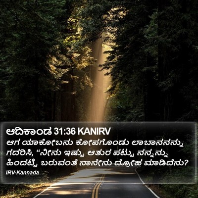 ಆದಿಕಾಂಡ 31:36 KANIRV Bible Verse Image