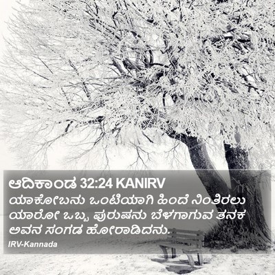 ಆದಿಕಾಂಡ 32:24 KANIRV Bible Verse Image
