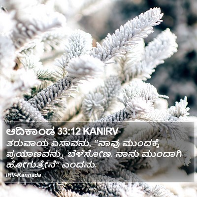 ಆದಿಕಾಂಡ 33:12 KANIRV Bible Verse Image