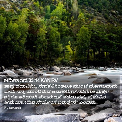 ಆದಿಕಾಂಡ 33:14 KANIRV Bible Verse Image