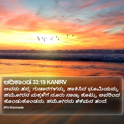 ಆದಿಕಾಂಡ 33:19 KANIRV Bible Verse Image