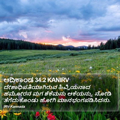 ಆದಿಕಾಂಡ 34:2 KANIRV Bible Verse Image