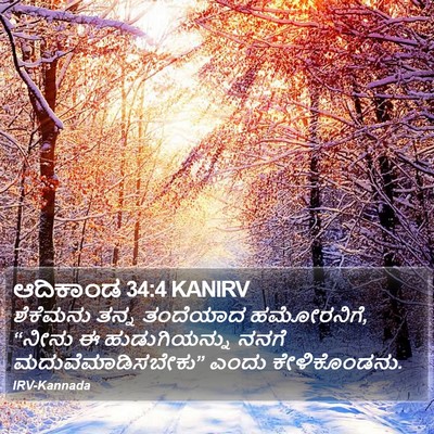 ಆದಿಕಾಂಡ 34:4 KANIRV Bible Verse Image