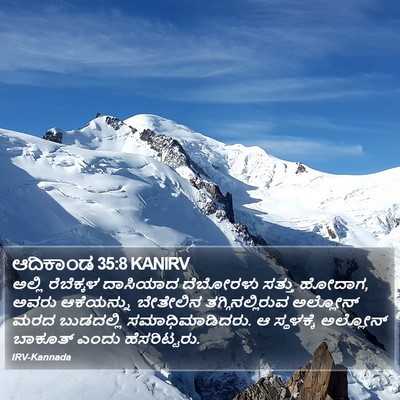ಆದಿಕಾಂಡ 35:8 KANIRV Bible Verse Image