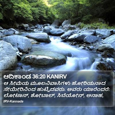 ಆದಿಕಾಂಡ 36:20 KANIRV Bible Verse Image