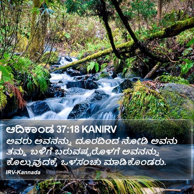 ಆದಿಕಾಂಡ 37:18 KANIRV Bible Verse Image