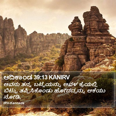 ಆದಿಕಾಂಡ 39:13 KANIRV Bible Verse Image
