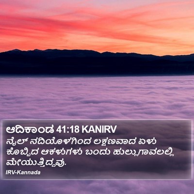 ಆದಿಕಾಂಡ 41:18 KANIRV Bible Verse Image