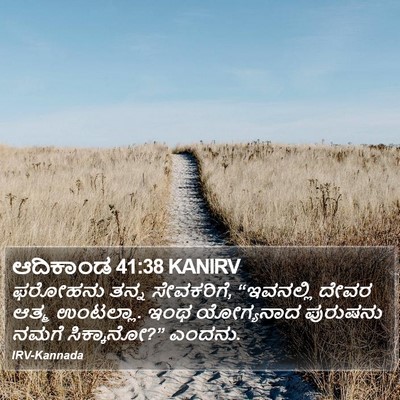 ಆದಿಕಾಂಡ 41:38 KANIRV Bible Verse Image