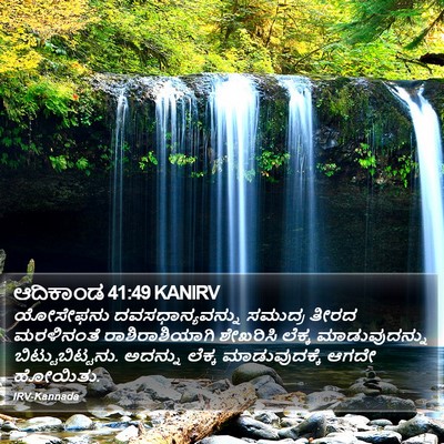 ಆದಿಕಾಂಡ 41:49 KANIRV Bible Verse Image