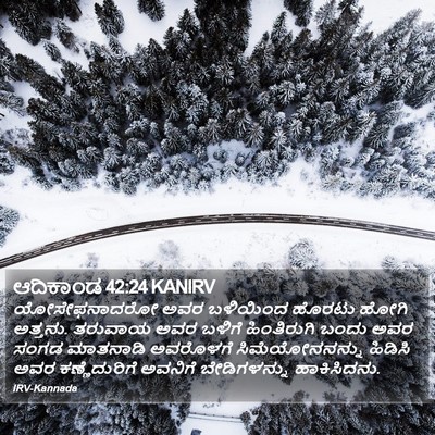 ಆದಿಕಾಂಡ 42:24 KANIRV Bible Verse Image
