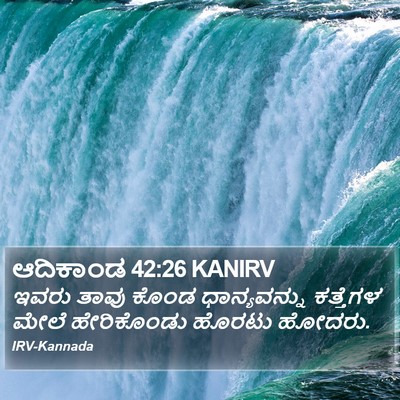 ಆದಿಕಾಂಡ 42:26 KANIRV Bible Verse Image