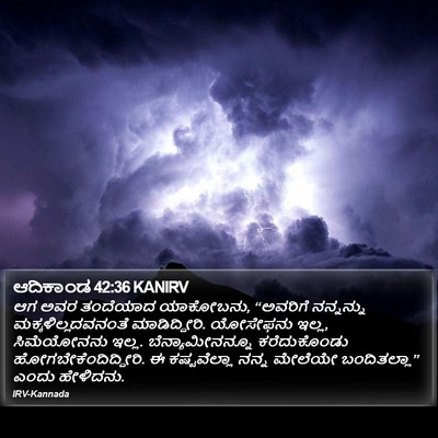 ಆದಿಕಾಂಡ 42:36 KANIRV Bible Verse Image