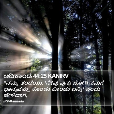 ಆದಿಕಾಂಡ 44:25 KANIRV Bible Verse Image