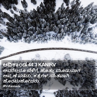ಆದಿಕಾಂಡ 44:3 KANIRV Bible Verse Image