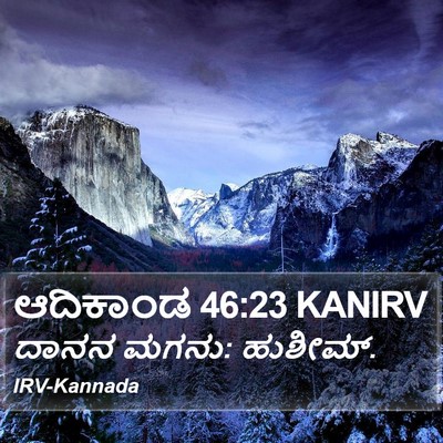 ಆದಿಕಾಂಡ 46:23 KANIRV Bible Verse Image