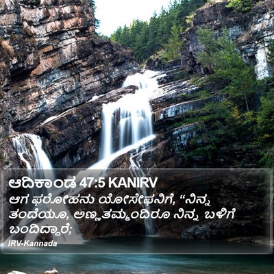 ಆದಿಕಾಂಡ 47:5 KANIRV Bible Verse Image