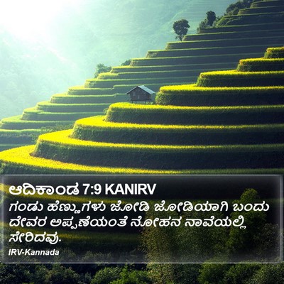 ಆದಿಕಾಂಡ 7:9 KANIRV Bible Verse Image
